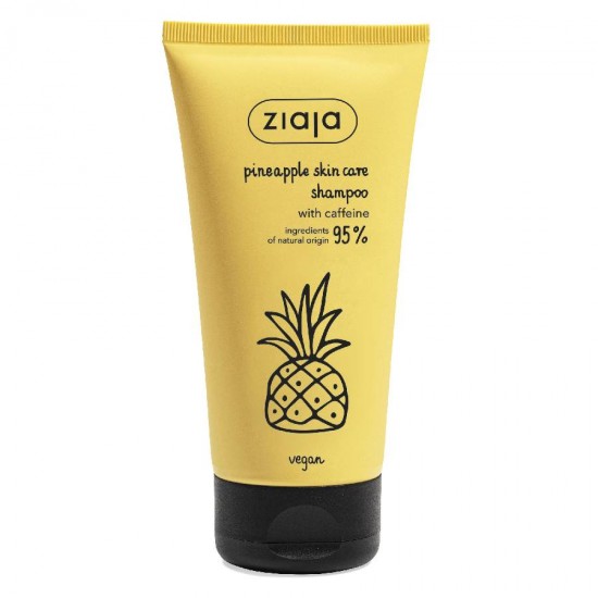 pineapple - ziaja - cosmetics - Pineapple shampoo with caffeine 160ml ZIAJA